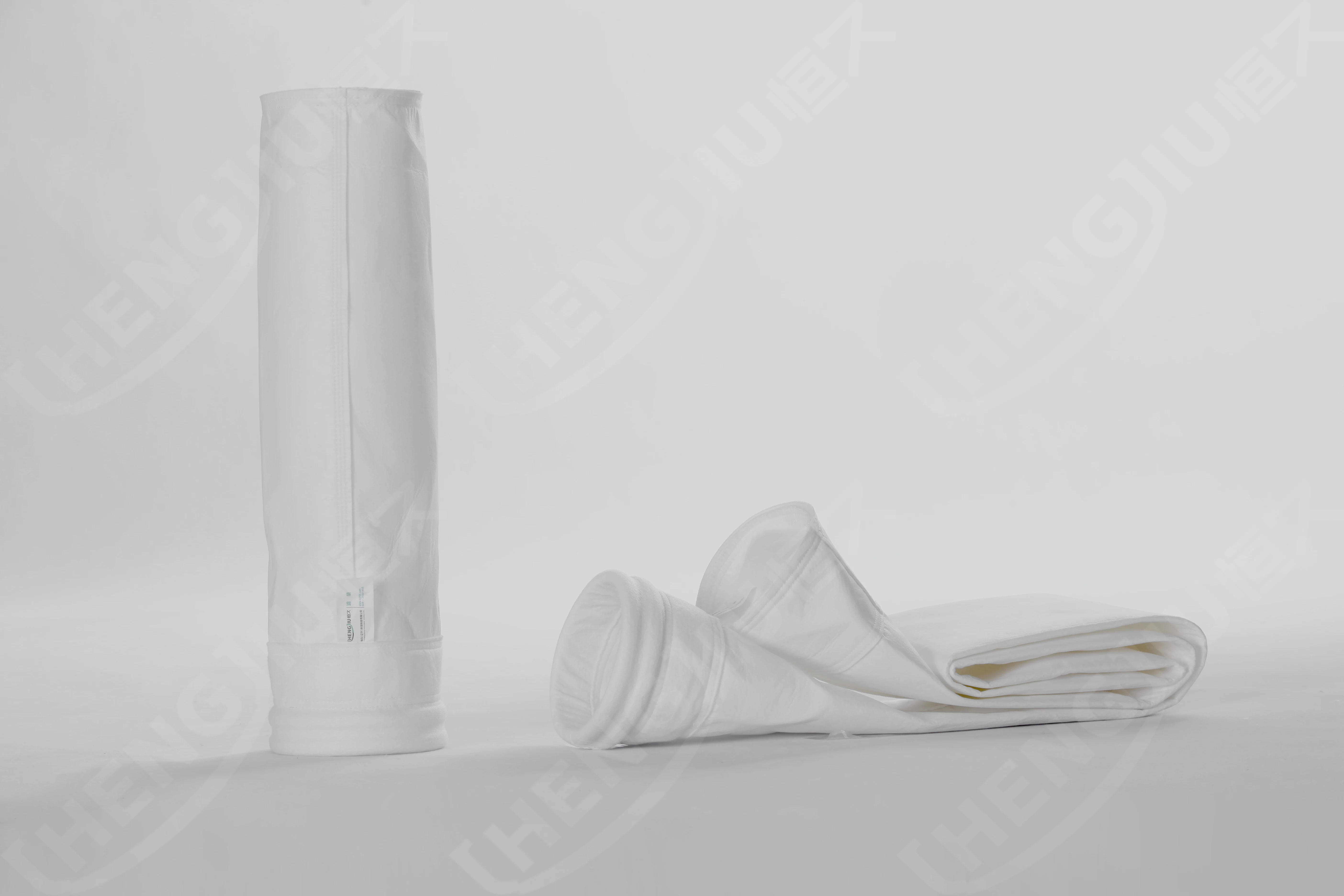 حقيبة فلتر مجمع غير منسوجة مضادة للكهرباء الساكنة من البوليستر لأجهزة مطحنة الأرز والغبار من المصنع مباشرة