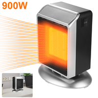 900W Mini Electric Heater Portable Desktop Warm Air Heater 2 Gears 220V EU Plug Home PTC Ceramic Heater for Room