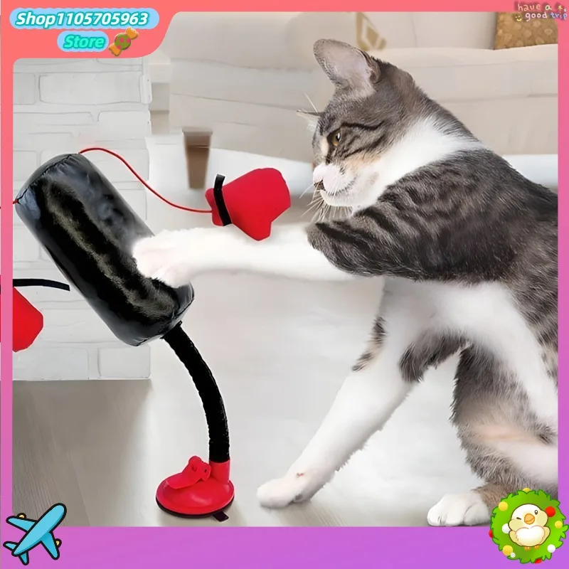 Cat Boxing Toy Multifunctional Interactive Kitten Punch Game Exercise Toy Indoor Pet Entertainment Interactive Cat Play Supplies