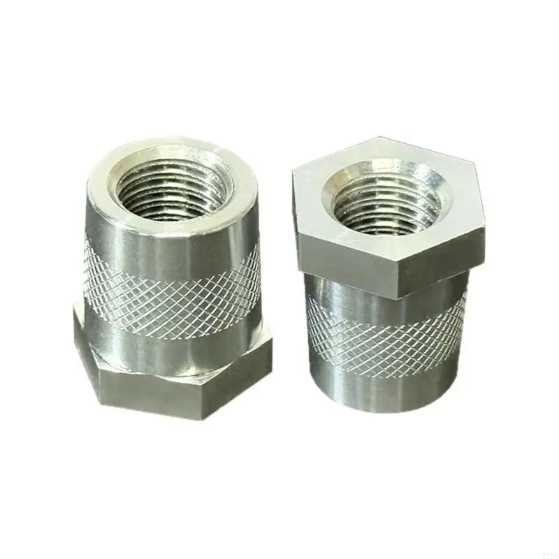 

77HF Pair 12Mm Aluminum Battery Terminal Adapters with Threaded Conversion Feature Suitable for Versatile Vehicle Applications