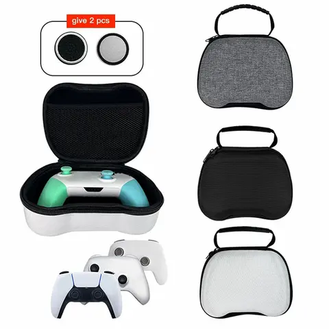 Adequado para placas de jogo PS5/XBOX série X/S/SWITCH, controlador de viagem carregando caixa de proteção dura, envie duas tampas de balancim