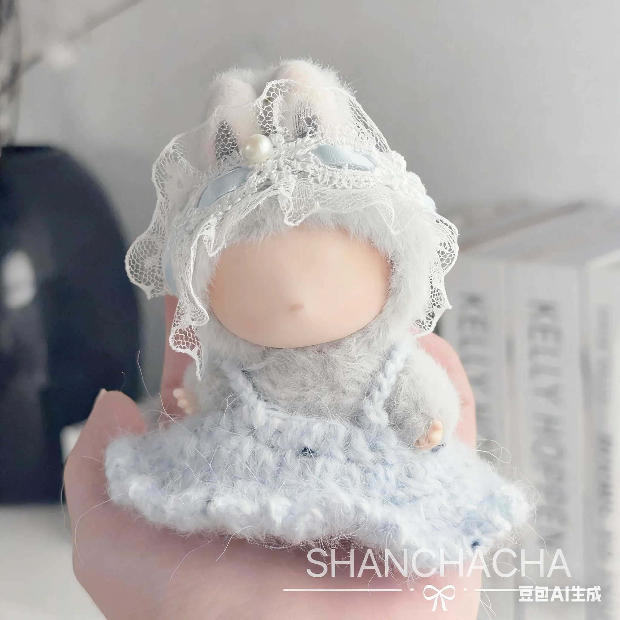 

Anime Doll Clothes for 10cm Mini Labubu Doll Outfit Designer Luxury Tea Party Dress Clothe Toy Love Labubu V4 Doll Accessorie