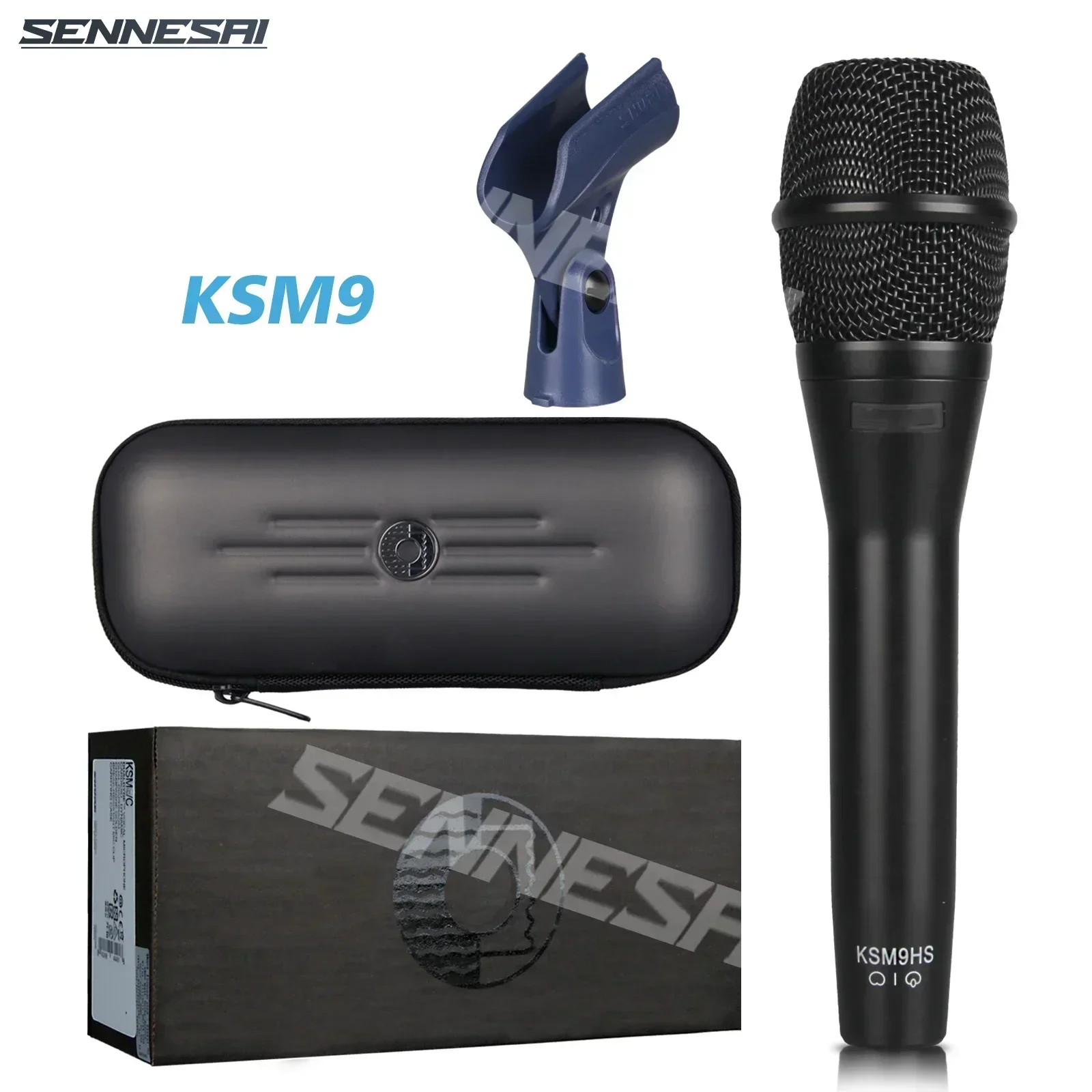 High Quality！KSM9 Professional Dynamic Handheld Microphone Karaoke Wired Microphone With Clip Stereo Studio Mic