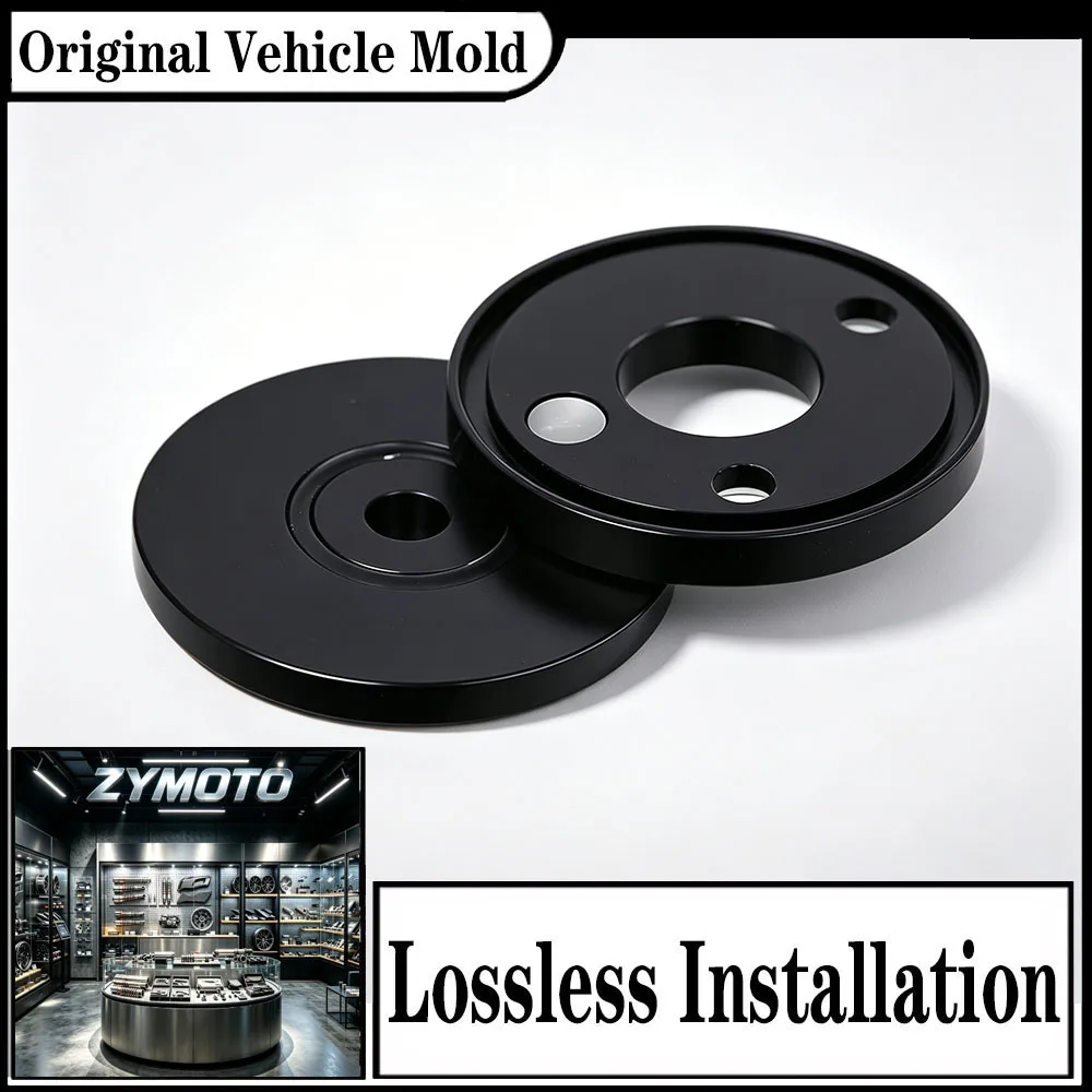FOR Harley Road King FLHR 1994-2022 Motorcycle Fork Lock Cover with Clock Swiveling Billet Aluminum Black Chrome