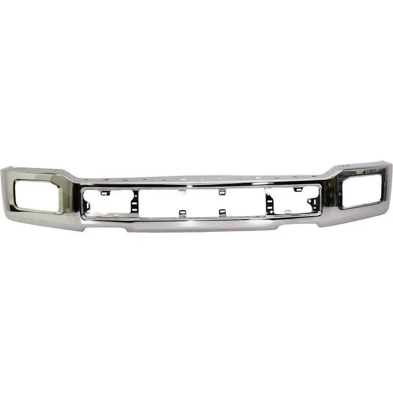 

2018-2020 F150 Front Bumper Face Bar NEW Chrome Steel W/ Fog Lamp Hole