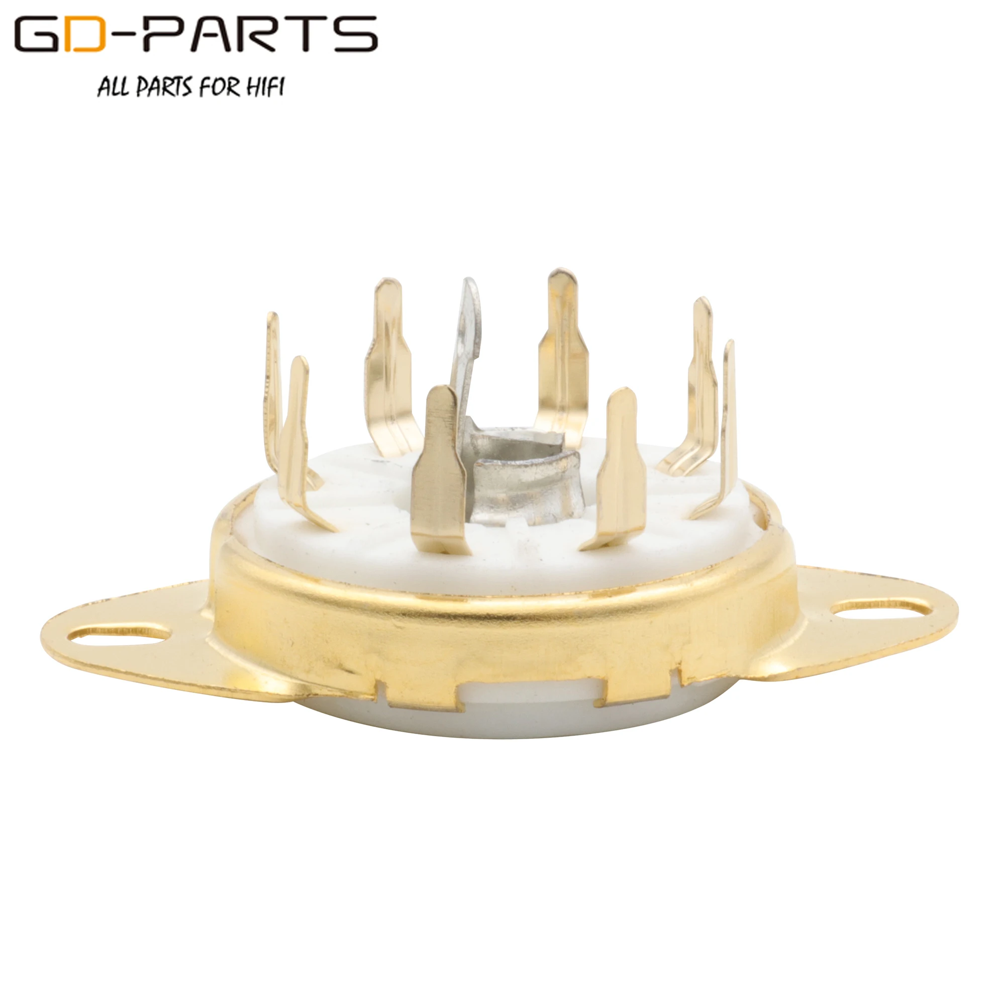 Enchufes de tubo de cerámica Loctal, 8 pines, B8G, para 5B254, 4P1S, 7N7, C3G, chasis inferior, montaje PCB chapado en oro, 10 Uds.