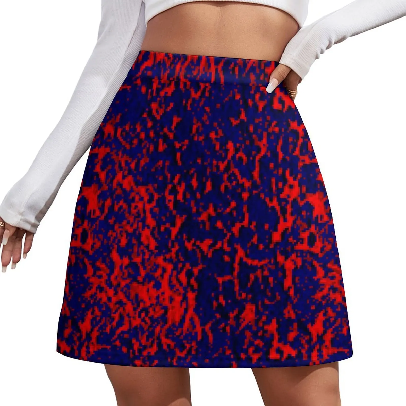 

Fireblu Texture Mini Skirt cute skirt Miniskirt Mini Skirt