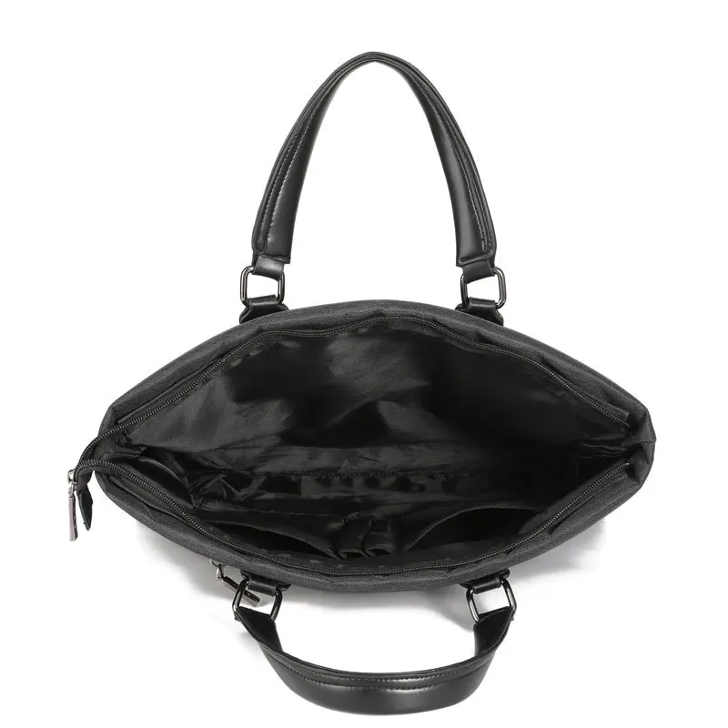 Valigetta in nylon da uomo borsa da viaggio per ufficio borsa da riunione impermeabile pacchetto documenti borsa a tracolla borsa per laptop in pelle da uomo sac