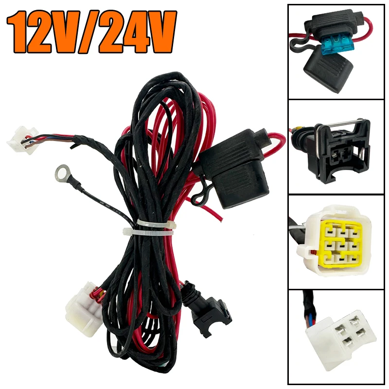 

Car Truck Air Diesel Heater Main Wiring Harness Cable Square Adapter For Webasto Eberspacher Diesel Parking Heater 8 Lines 9Hole