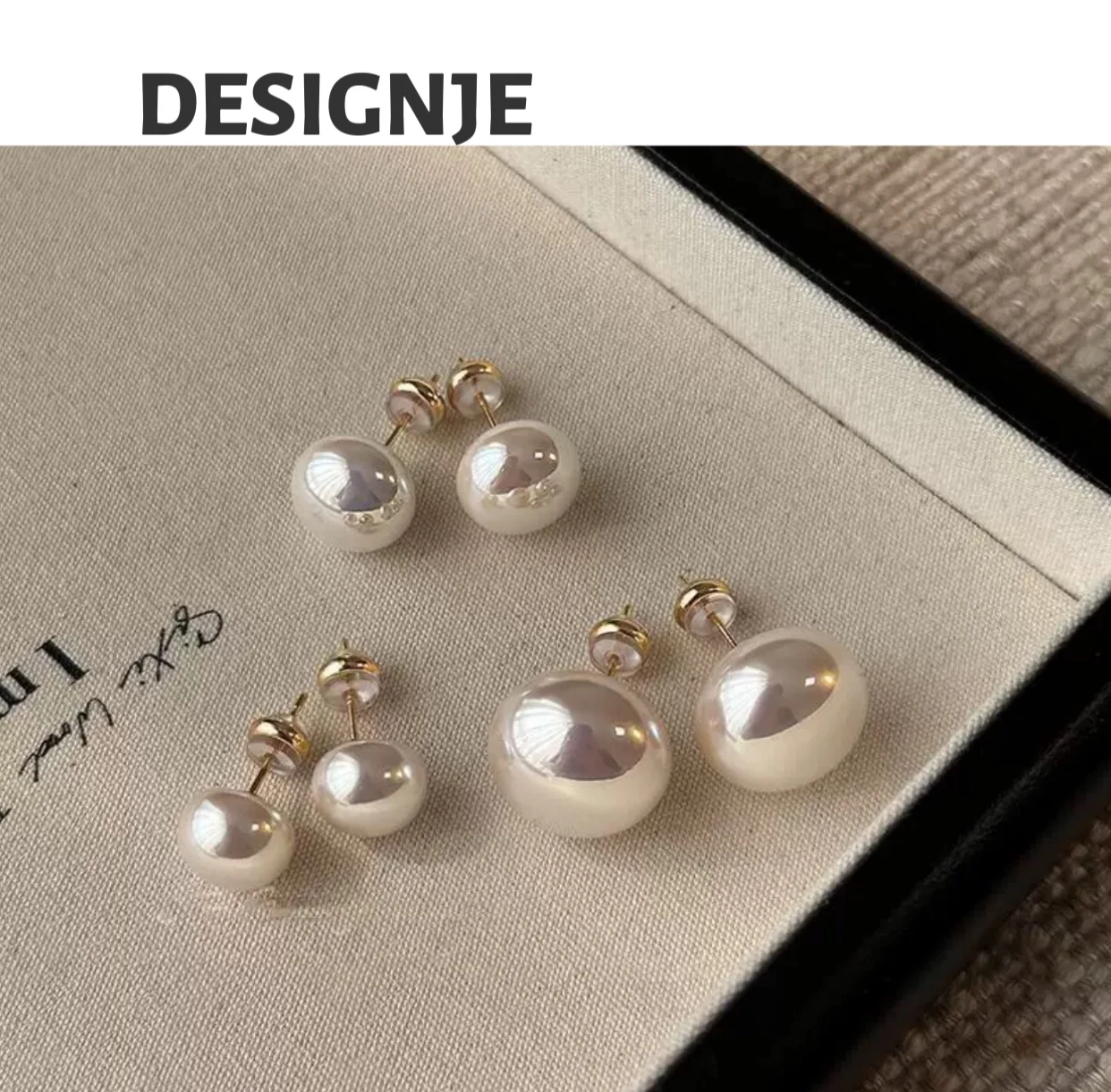 

[Elegant] Shi family steamed bun powder light pearl earrings for women, 925 silver needles, luxurious temperament earrings, new