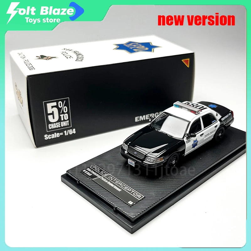

Rollin 1/64 Ford Crown Victoria CV Сан-Диего К9 Полицейский автомобиль для собак Литая под давлением модель автомобиля Моделирование дисплея Легкосплавные автомобили Мальчик Игрушка в подарок