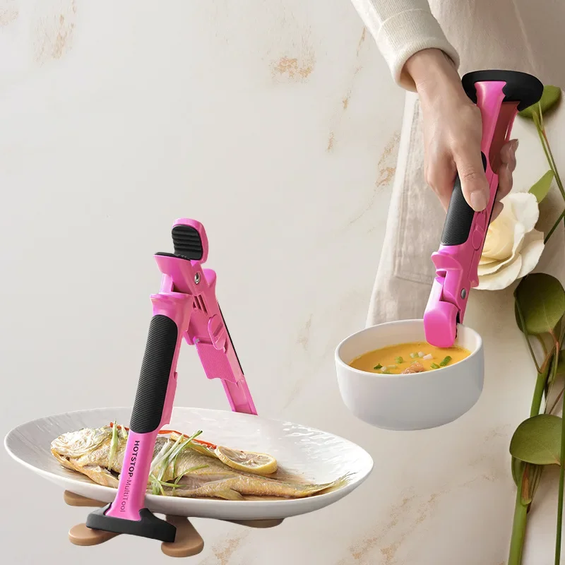 Anti-scalding Bowl Clip Silicone, Take The Bowl Anti-skid and Anti-scalding Clip Baking Pan Steaming Clip Plate Lifter