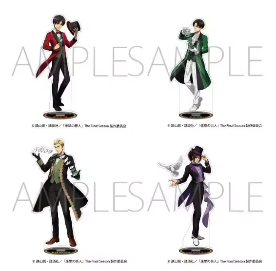 

Anime Attack on Titan Eren Jäger Erwin Smith Stand Figure Acrylic Model Plate Cosplay Collection Desktop Decor Gifts MO