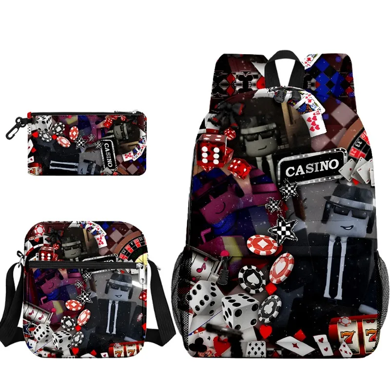 

Trendy Popular Game ROBLOX 3D Print Student Backpack Primary and Secondary School Backpacks Fashion Trend Backpack Gifts