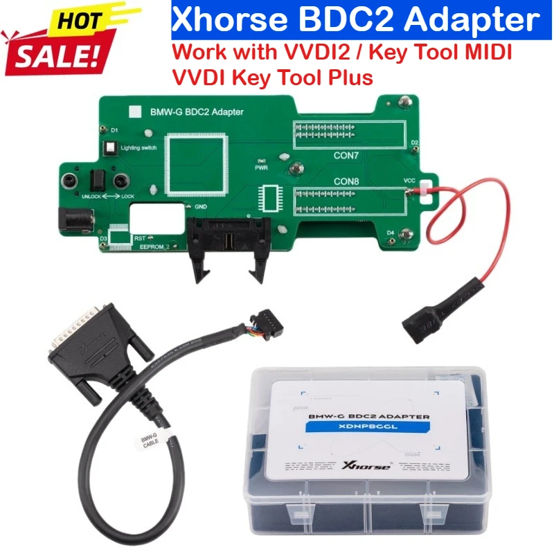

Xhorse BDC2 Adapter Solder-Free Adapter For B-M-W G Series Work with VVDI2, Key Tool MIDI, VVDI Key Tool Plus