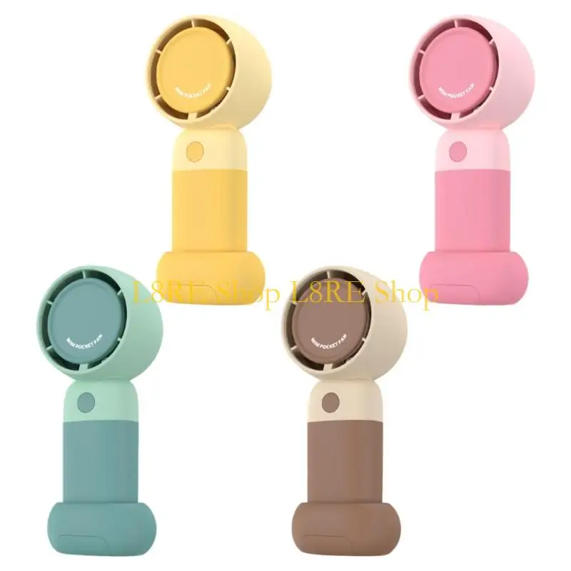 L8RE USB -зарядный вентилятор ручного вентилятора Съемный базовый вентилятор с регулируемой скоростью для студентов охлаждает и