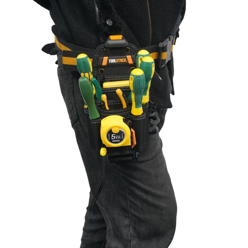 TOOLSTACK Techniker-Tasche Mehrfach-Taschenfach Robuste Schnell-Hängetasche Schraubendreher- & Zangen-Organizer für Elektriker – Detail 17