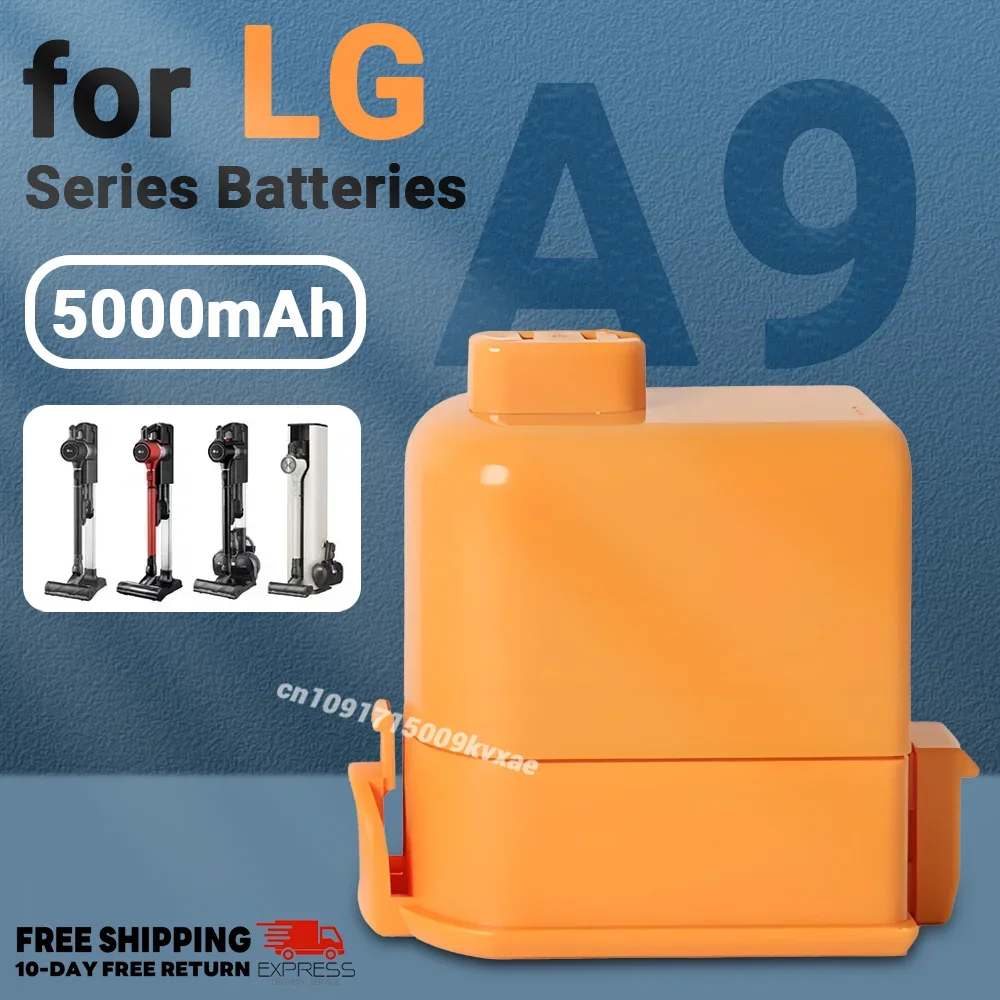 

Long Lasting Battery EAC63382208 EAC63758601 for LG Cord Zero A9 Series | Compatible with A9M/A9MASTER2X | Genuine High Capacity