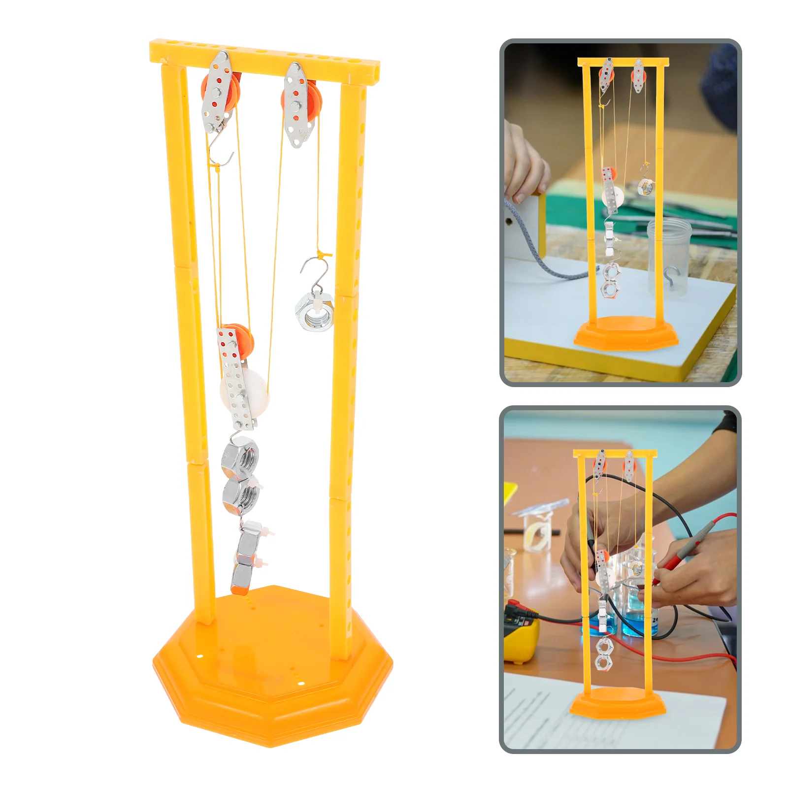 Pulley Experiment SetSliding Wheel Components Kids Physics STEM Toys Creative Projects Plastic Iron Material Fun