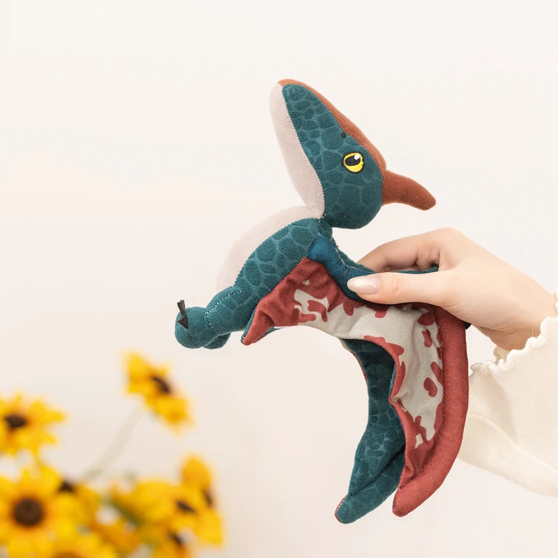 Super coole fliegende Pterosaurier-Plüschtiere, gefüllte 3D-lebensechte Jurassic-Dinosaurier-Puppe, hübscher Desktop-Begleiter, Spielrequisiten – Detail 6