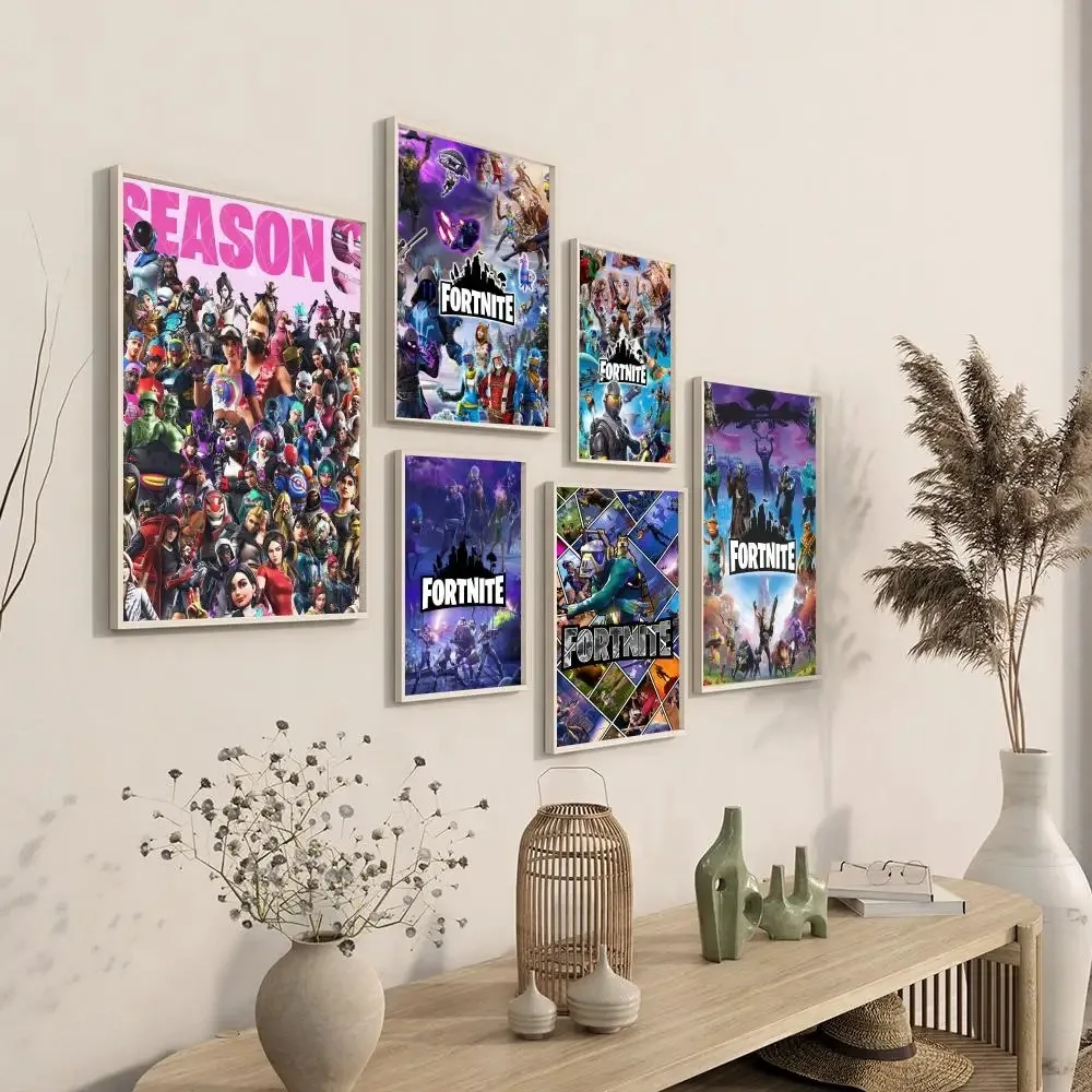 Hot Game F-Fortnites Canvas Painting Poster Home Living Room Bedroom Entrance Bar Restaurant Cafe Art Painting Decoration