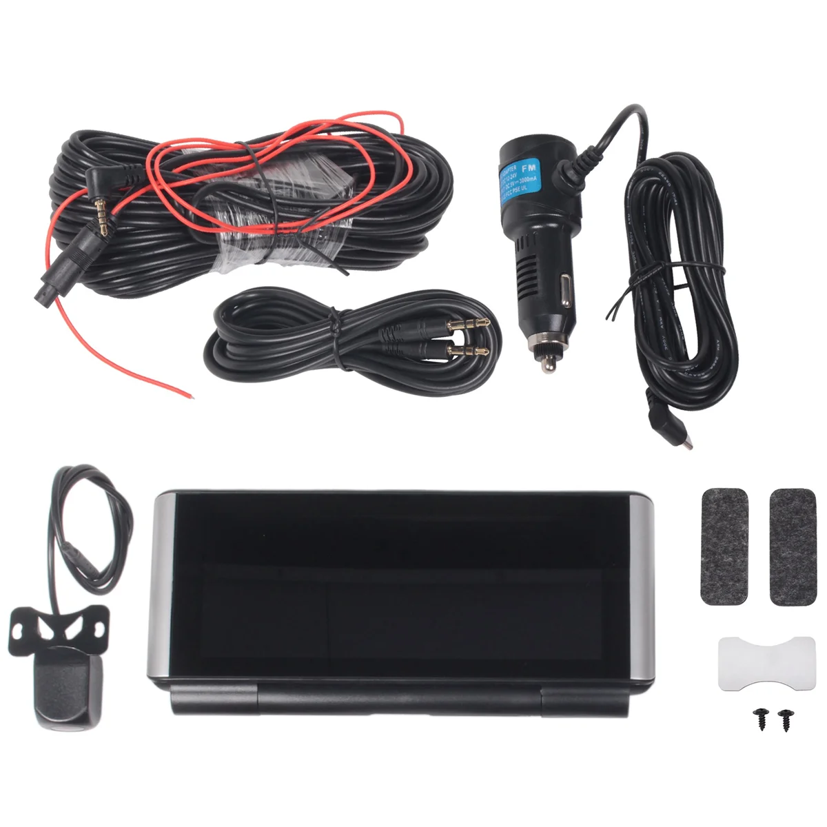 Portable Car Stereo Radio Carplay Android Auto Mirror Link 6.86Inch Foldable Screen Bluetooth FM Transmitter Camera