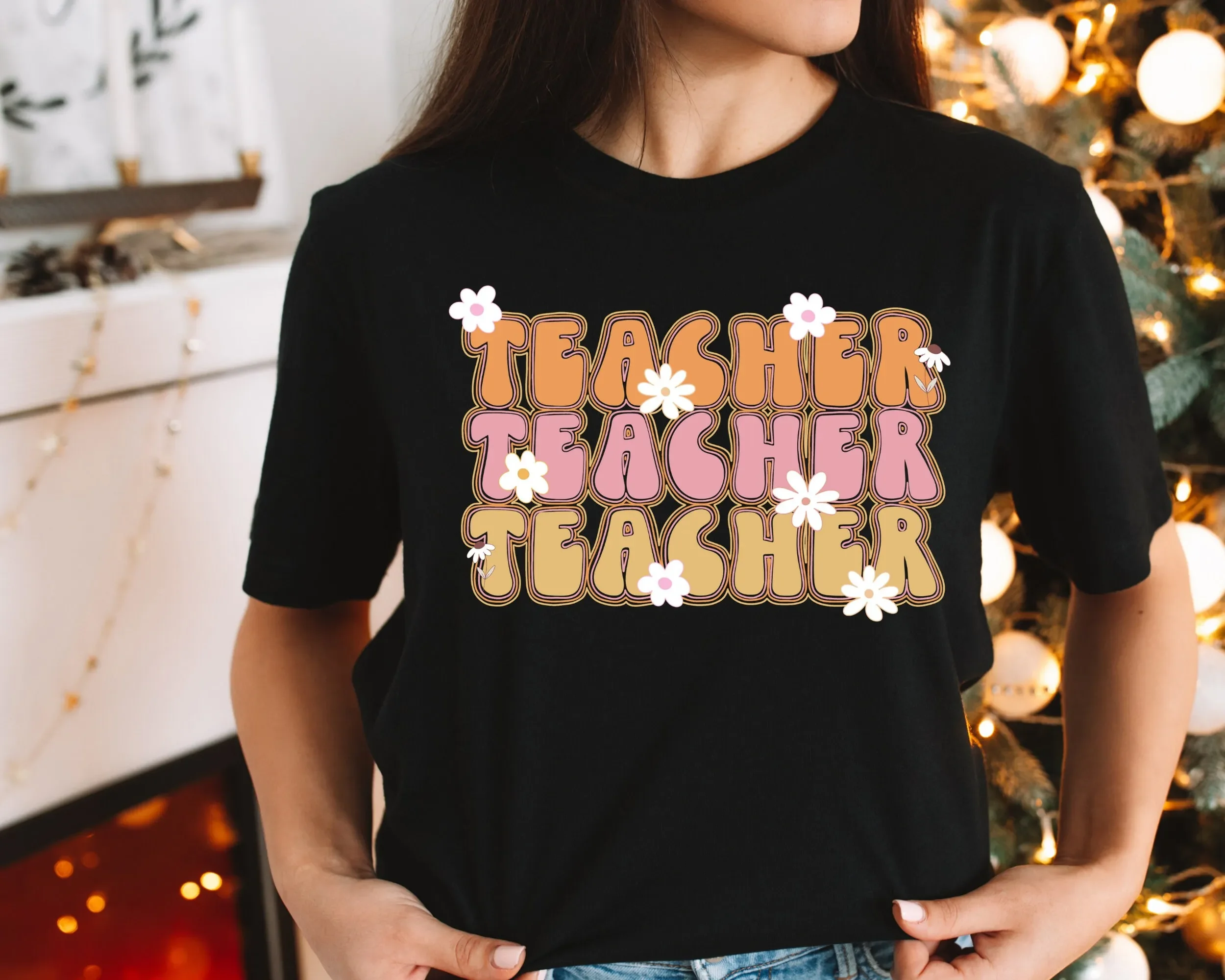Teacher T Shirt Retro Vintage Teach Crewneck Life