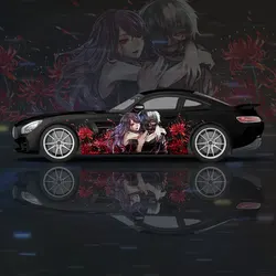 Anime Tokyo Style Ghoul Car Wrap Protect Stickers Car Decal Creative Sticker Car Body Appearance Modification Decorative Sticker
