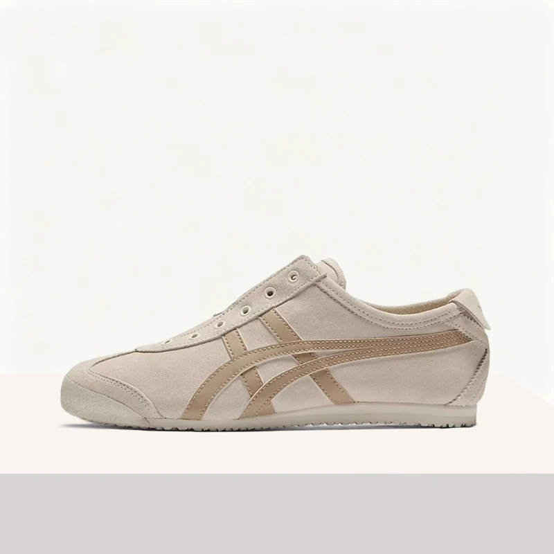 Onitsuka Tiger Mexico 66 Slip-on: Breathable, Minimalist, Classic Low-Top Sneakers for Couples—Unisex Style 1183C157-200