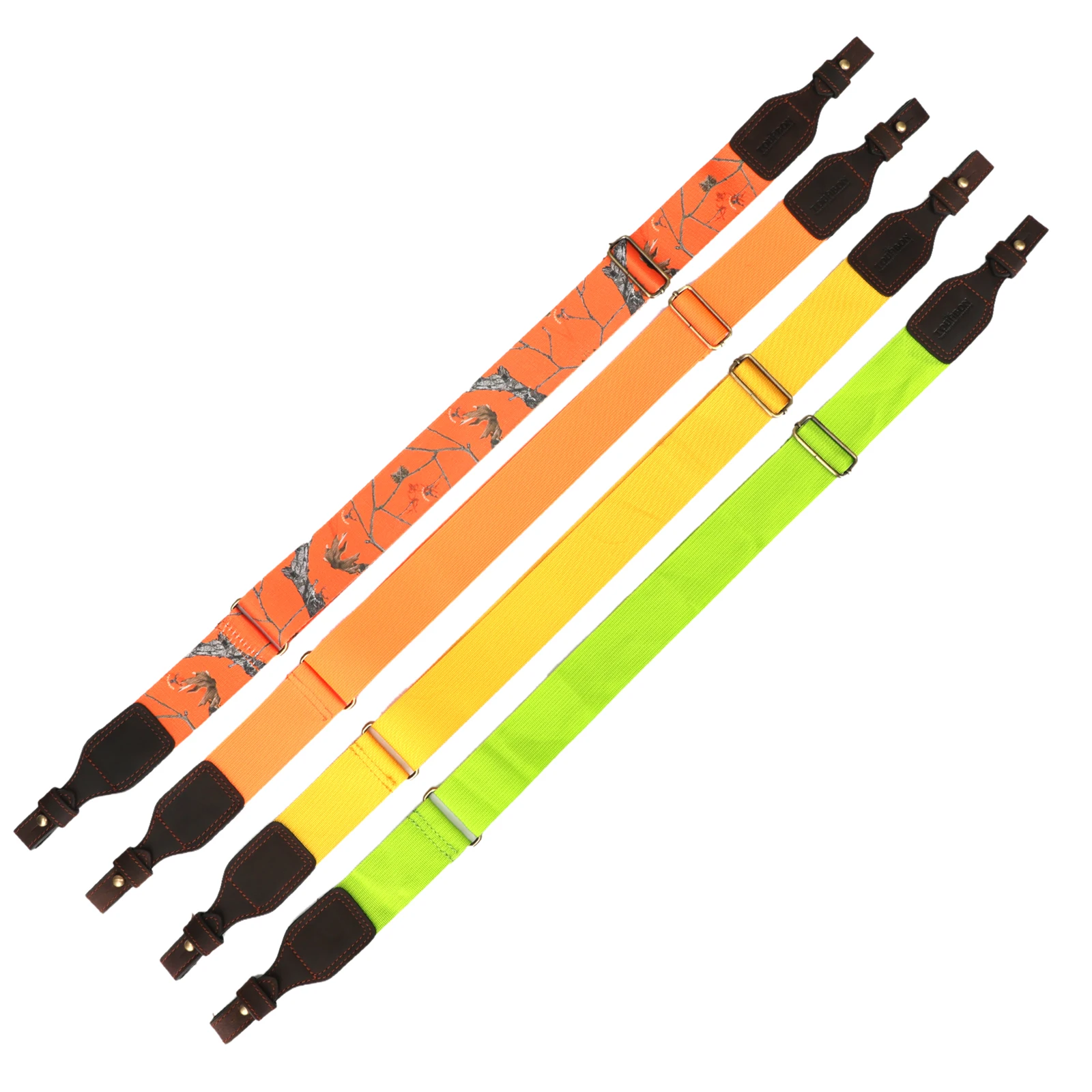 Tourbon Hunting Gun Sling Canvas Leather Rifle Shoulder Strap Shooting Carrying 86-129CM（No color selection, sent randomly） - Image 4