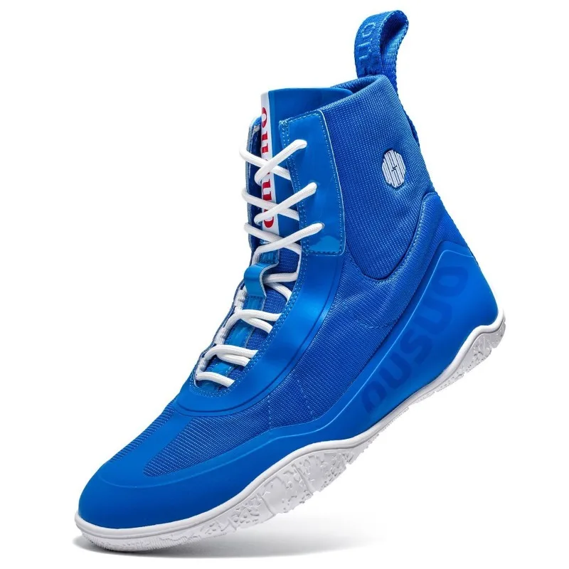 Classic Brand Professional Men Wrestling Sneakers Top Quality Wearable Boxing Fighting Boot Comfortable Mid-Top Fighting Shoe