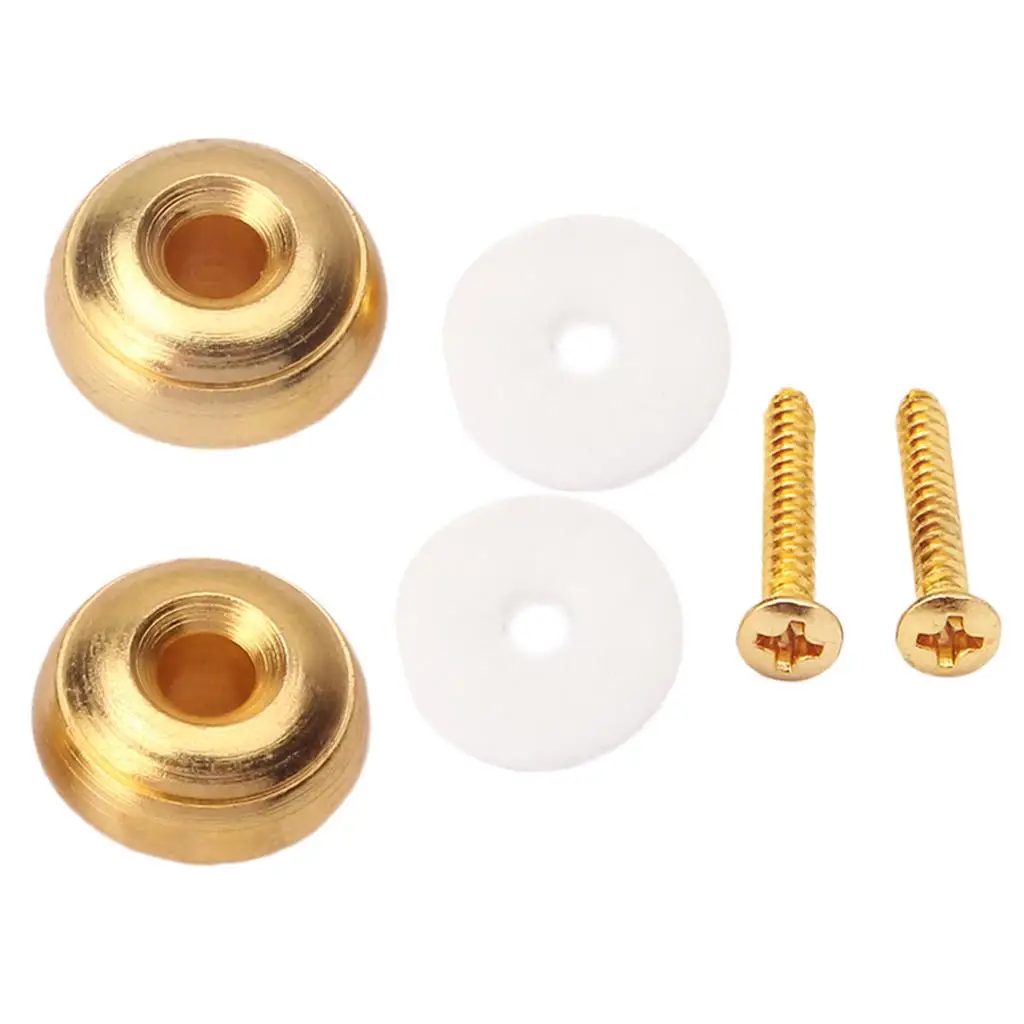 

5-6pack Guitar Mushroom Head Strap Ukulele Buttons Mandolin Locks Buckle Parts