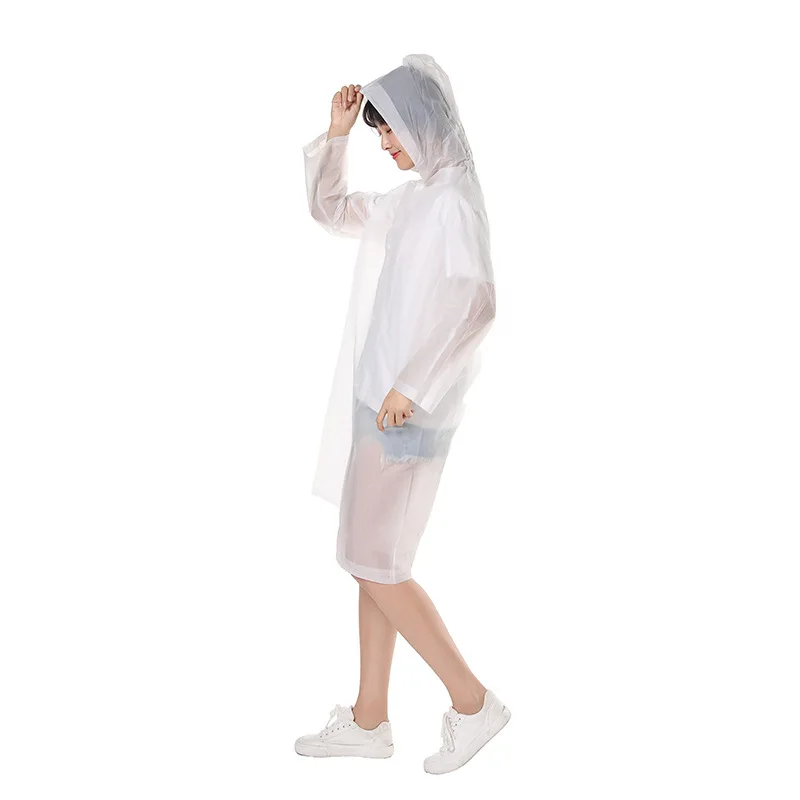 Outdoor Riding Electric Car Poncho Four-in-One Button Adult Unisex Thickened Non-Disposable Peva Raincoat