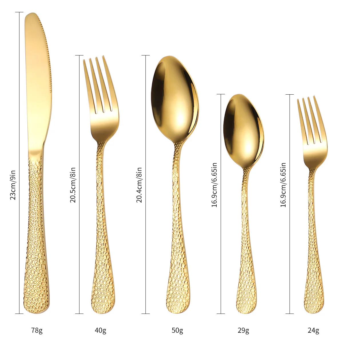 20/30/40Pcs Luxury Tableware Flatware Set Creative Snake Skin Hotel Steak Dinnerware Set Stainless Steel Gold Cutlery Set Gift