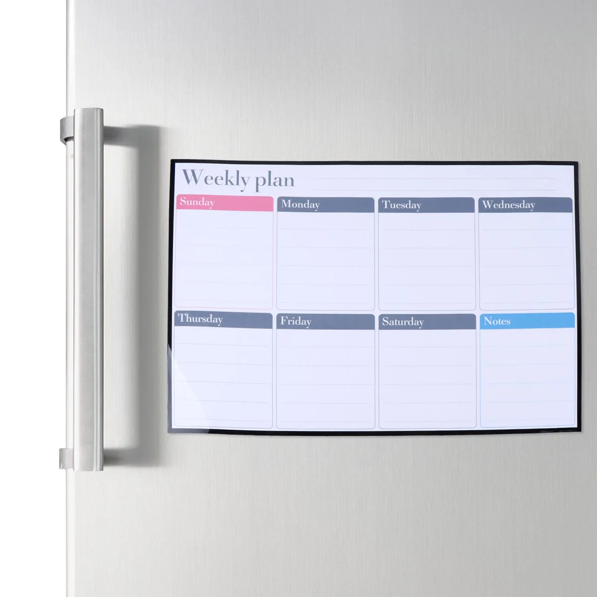 

1Set Magnetic Flexible Weekly Planner Whiteboard Dry Erase Board Memo Notes List for Refrigerator Home Office