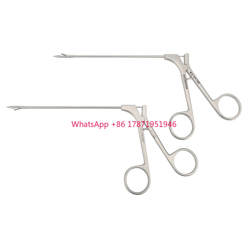 2.4mm Laparoscopic Abdominal Hernia surgery Infantile Fascial Closure Forceps Hernia Suture Retriever Needle-tipped Grasper