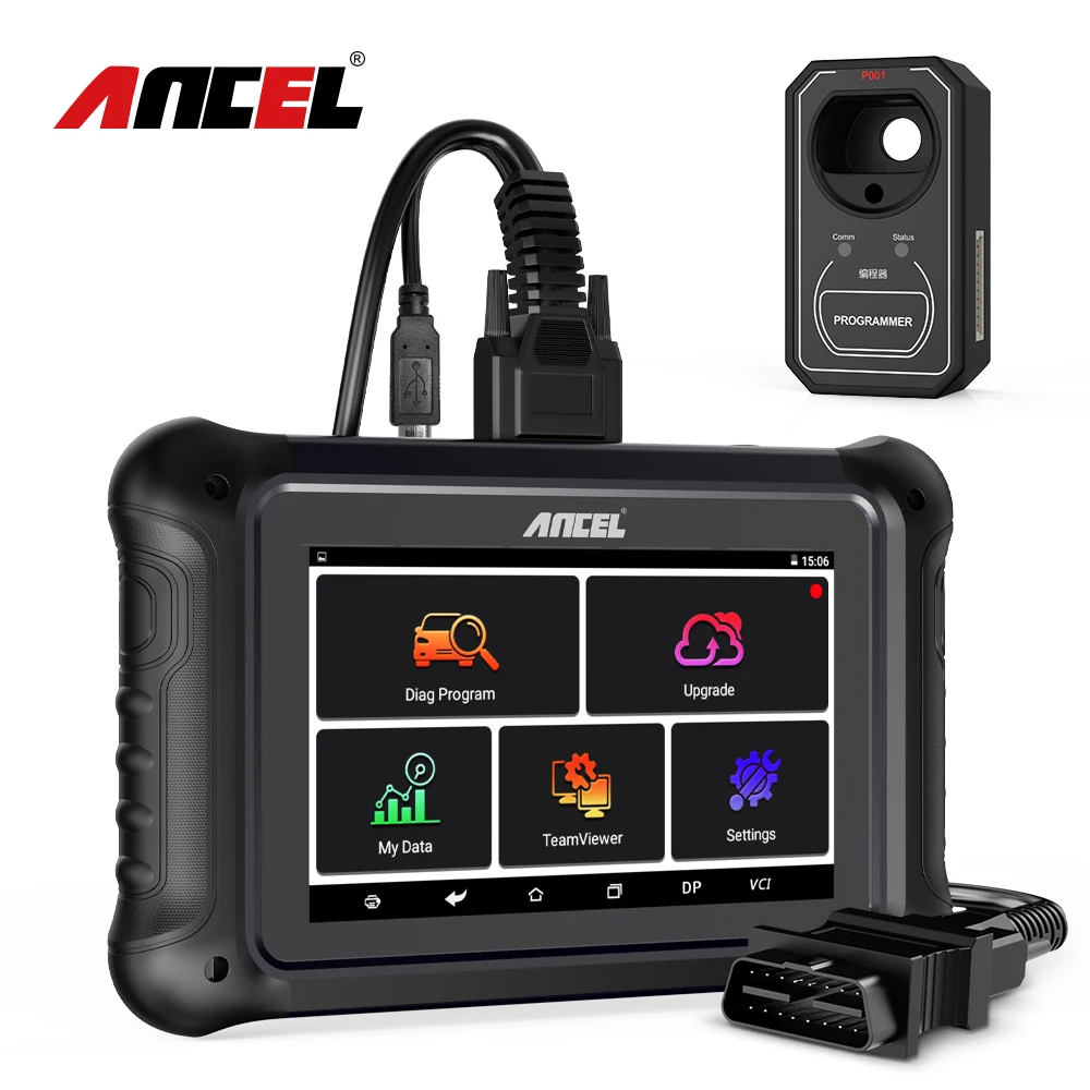 

ANCEL DP500 Professional OBD2 Auto Diagnostic Tool Cluster Calibriation Reset & Immobilizer Car Key Programmer 1-Year Warranty