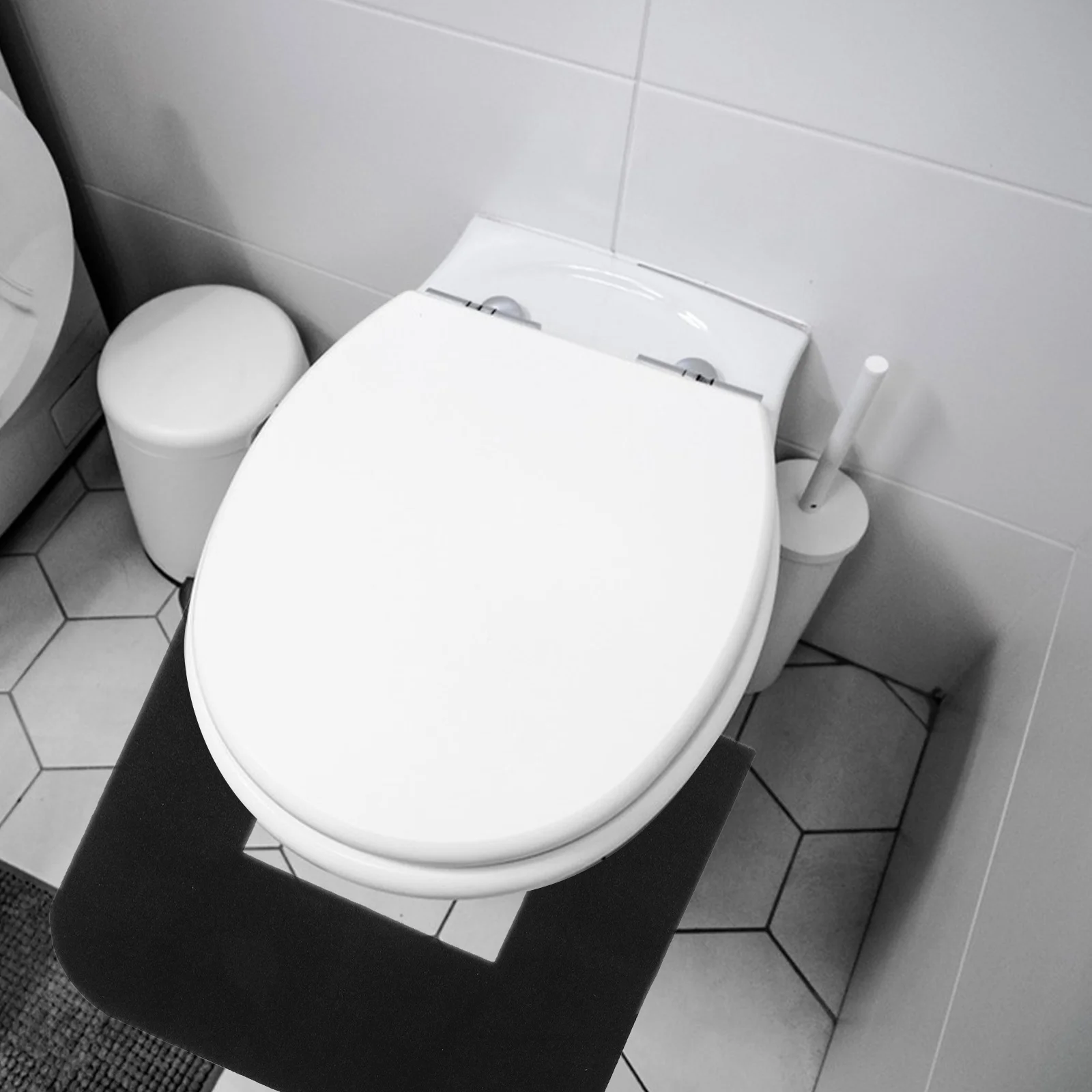 

U-Shaped Toilet Mat Soft Non-Slip Absorbent Floor Protector For Bathroom Toilet Ground Cover Washable Rug Home Decor