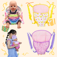Doll Backpack for 43cm Dolls Mini Carry Bag Baby Born Suit Suitable 18 Inch Dolls  Girl's Birthday Present Doll Bag