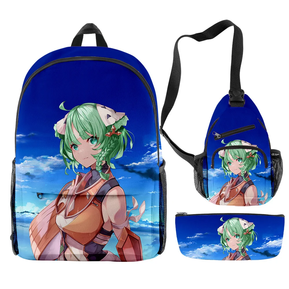 

Popular Xenoblade Chronicles 3 Game 3D Print 3pcs/Set pupil School Bags Trendy Travel Laptop Backpack Chest Bag Pencil Case