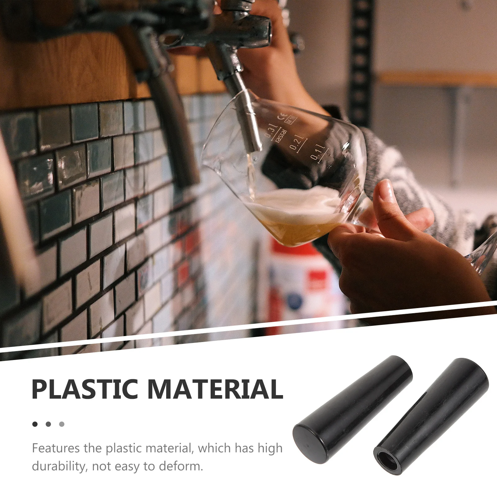 

2Pcs Beer Tap Handle Versatile Tool for Bars Restaurants Homebrewers Keg Systems Beer Tap Handle Kegerator Parts