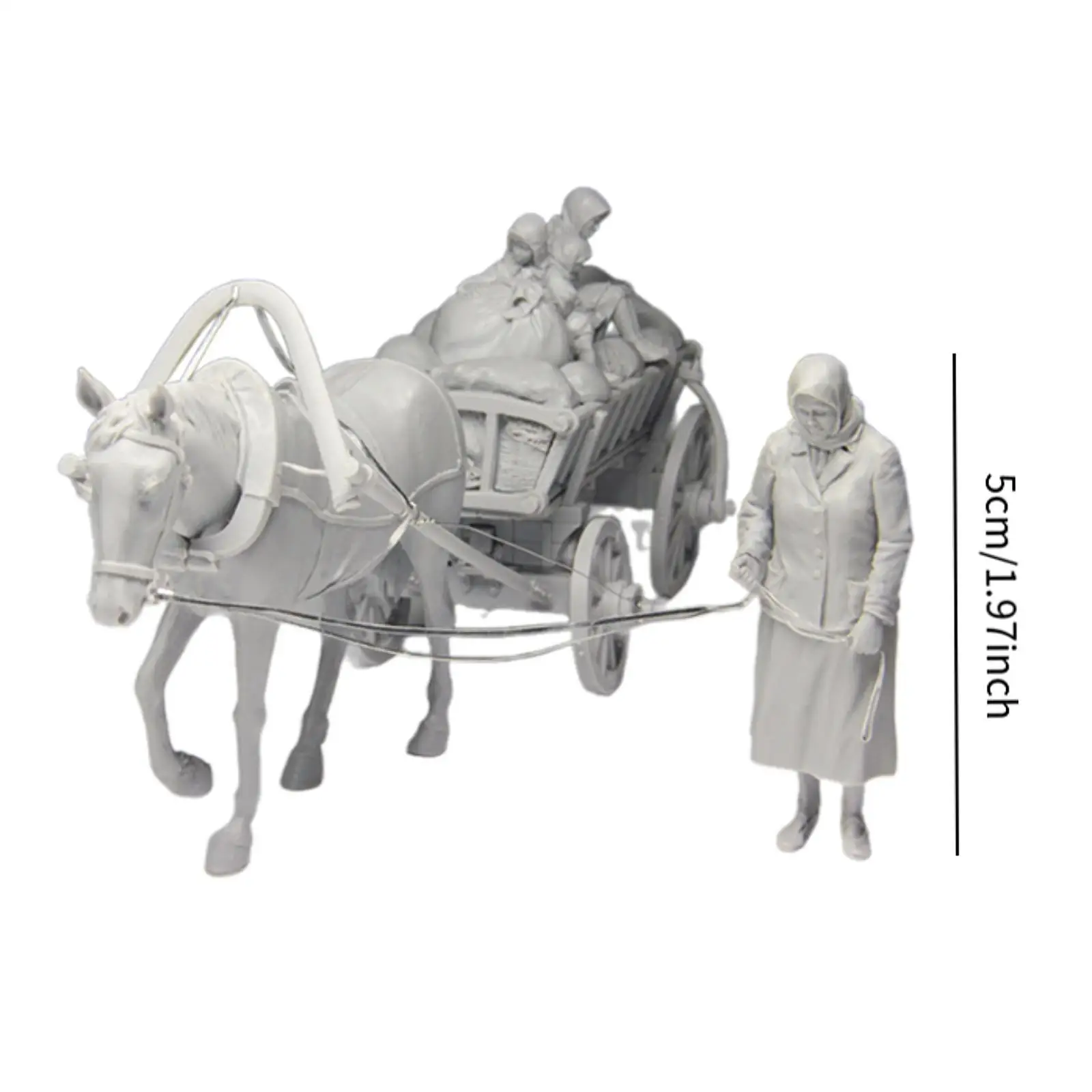 1/35 Żywiczne Figurki Żywiczne Zestaw Niezmontowany i Niepomalowany, Kobieta Dzieci Miniaturowy Układanka Układanka DIY Zabawki Model Kolekcja