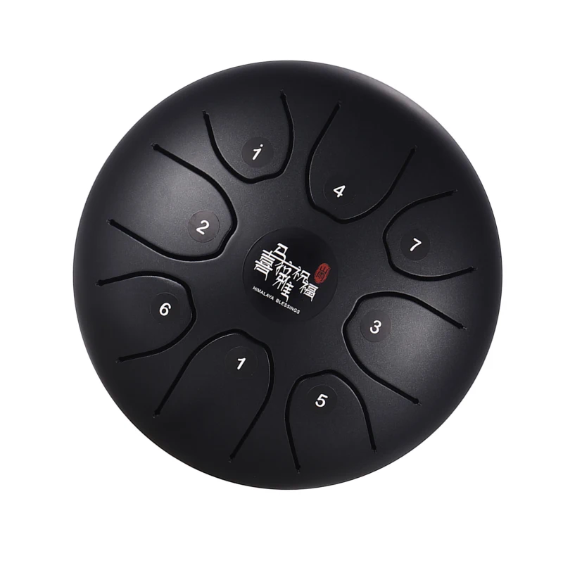 

5.5 Inch C Key Steel Tongue Drum Mini 8-Tone Steel Hand Pan Drum Percussion Instrument with Drum Mallets Carry Bag new