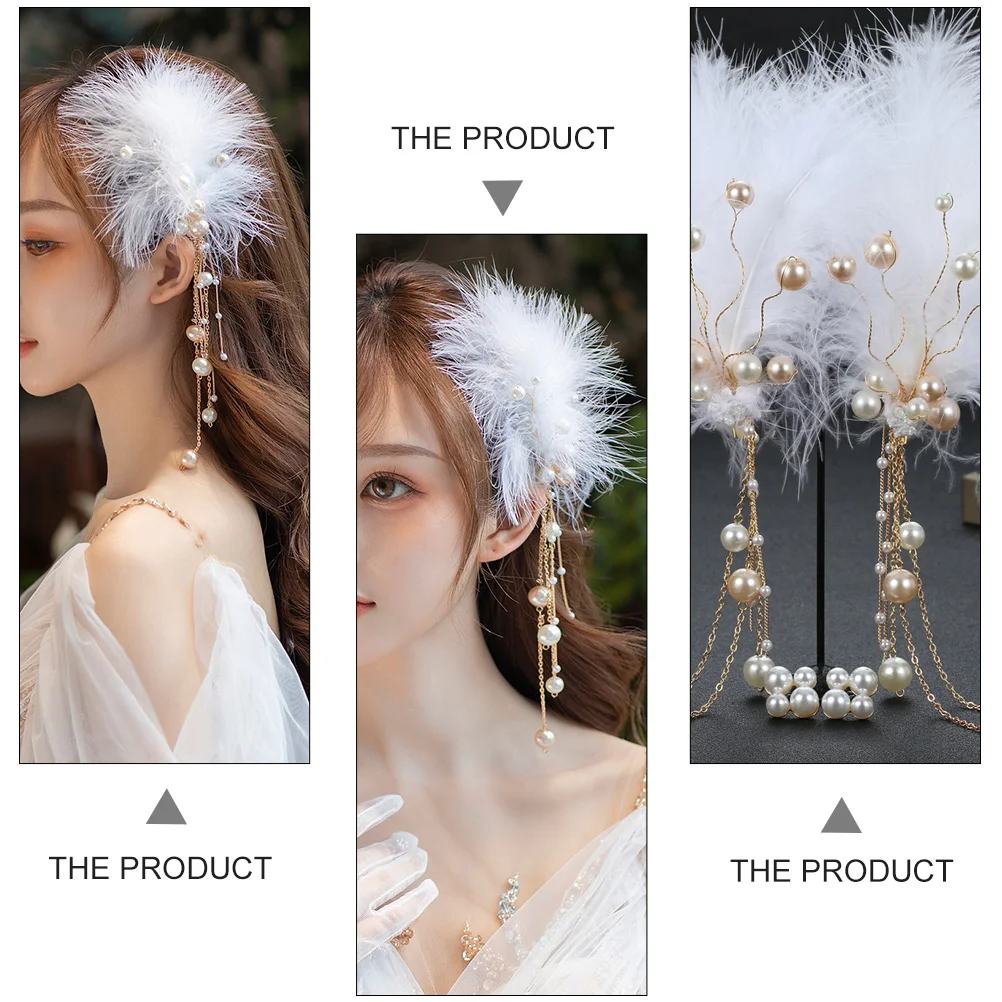 

2 pcs Hairpins Elegant Tassel Hair Clips Ancient Style Hair Accessories Wedding Party Banquet Photos Durable Long