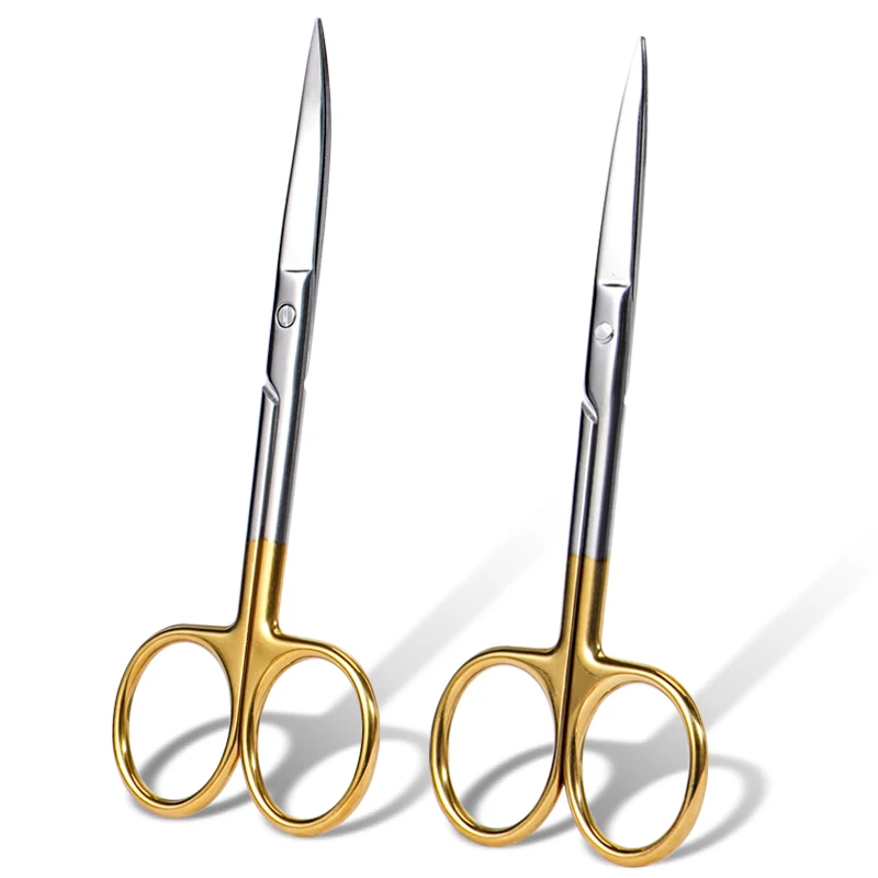 

1pc Stainless Steel Dental Surgical Scissor Straight Curved Tip Forcep Scissors Dentistry Surgical Instrument