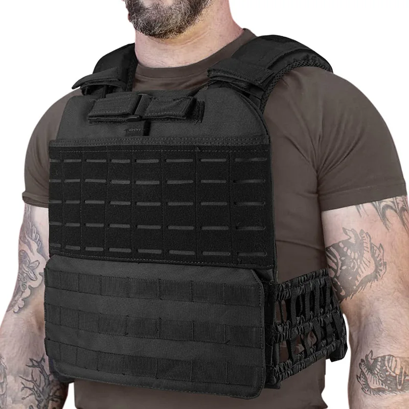 Military Tactical Molle Vest Combat Airsoft Paintball Body Armor Hunting Chest Rig Fitness Crossfit 2-4KG Weighted Plate Carrier