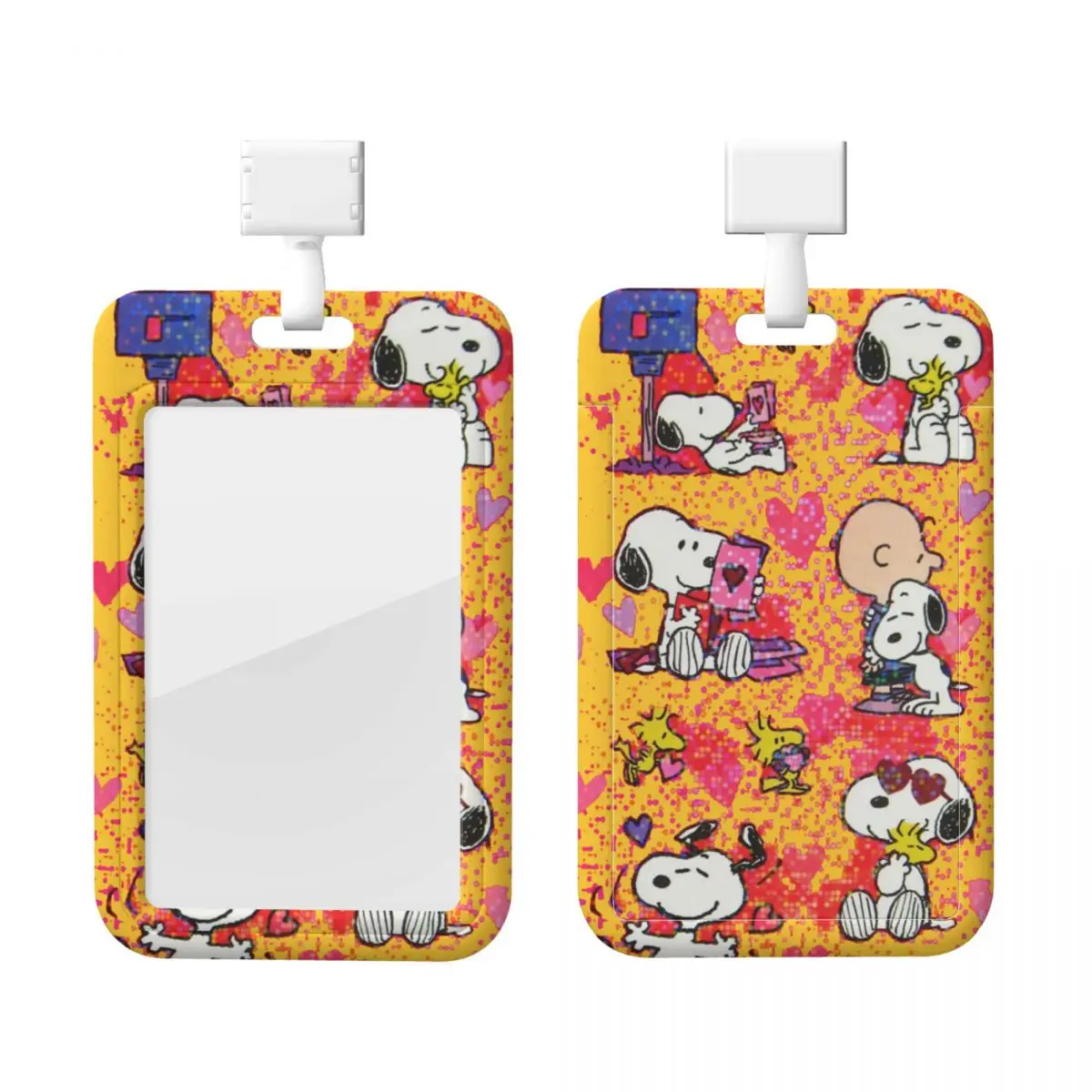 

Custom S-Snoopys Cartoon Credit Card Holders Neck Strap Lanyard ID Badge Card Holder Men Women For Offices Engineers Card Holder