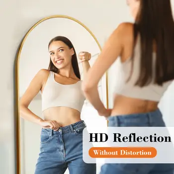 JHK全身壁鏡 59吋x16吋 立式/掛式/壁掛式鏡子,附支架,鋁合金框架,適用於浴室和臥室 8 最佳銷售 美學之鏡 - №1