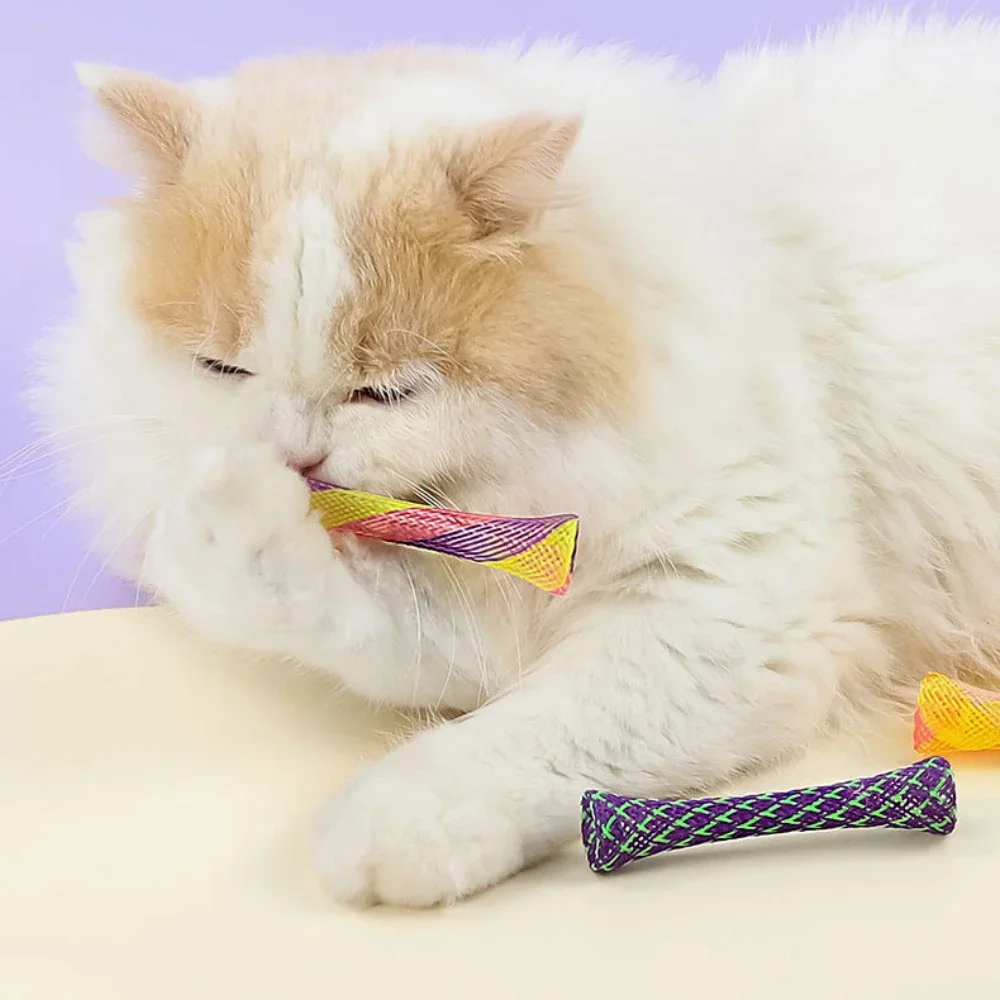 

3pcs Cat Spring Toys Bouncing Jumping Catcting Pet Toy Colorful Interactive Springs Telescopic Tube Kitten Toy Pet Supplies