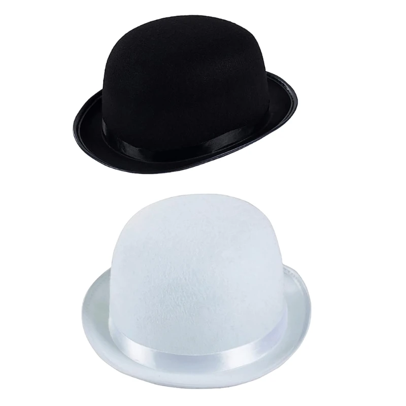 Black/White Hat Carnivals Magician Hat Gentleman Hat Party Costume Accessories Size Fits Most Adult Teens Dropship